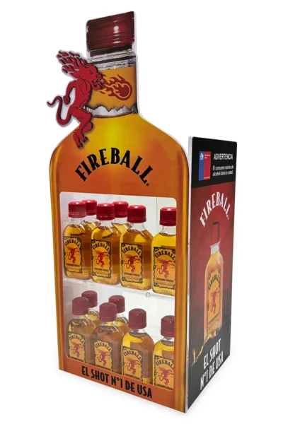 Exhibidor acrílico de productos.